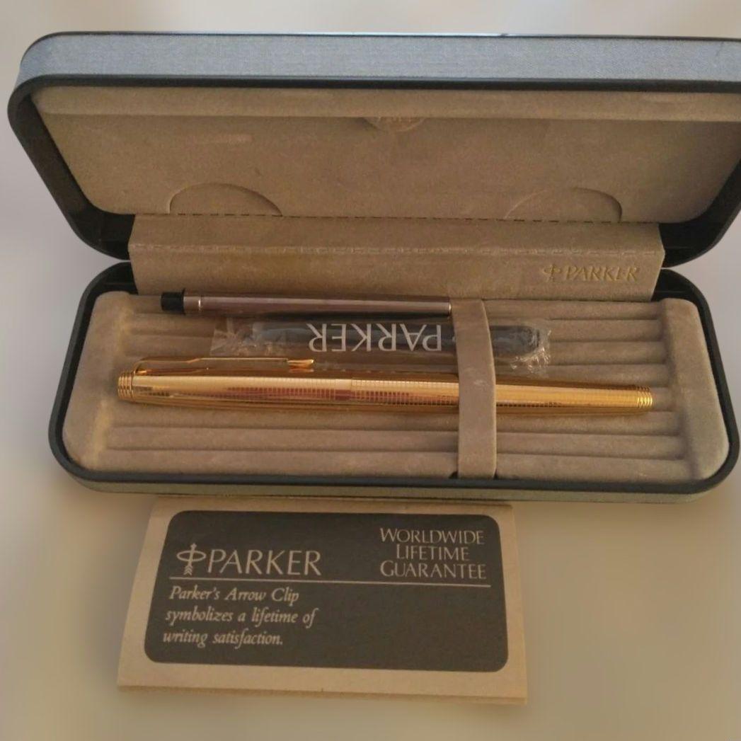 パーカー PARKER 万年筆 ゴールド 未使用品 14K ペン先 - メルカリ