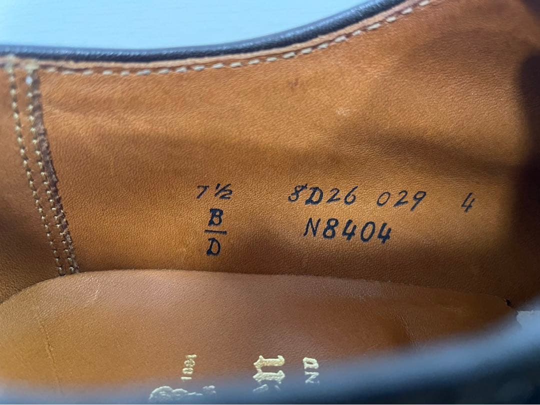 【新品未使用】ALDEN オールデン　N8404 サイズ7 1/2D