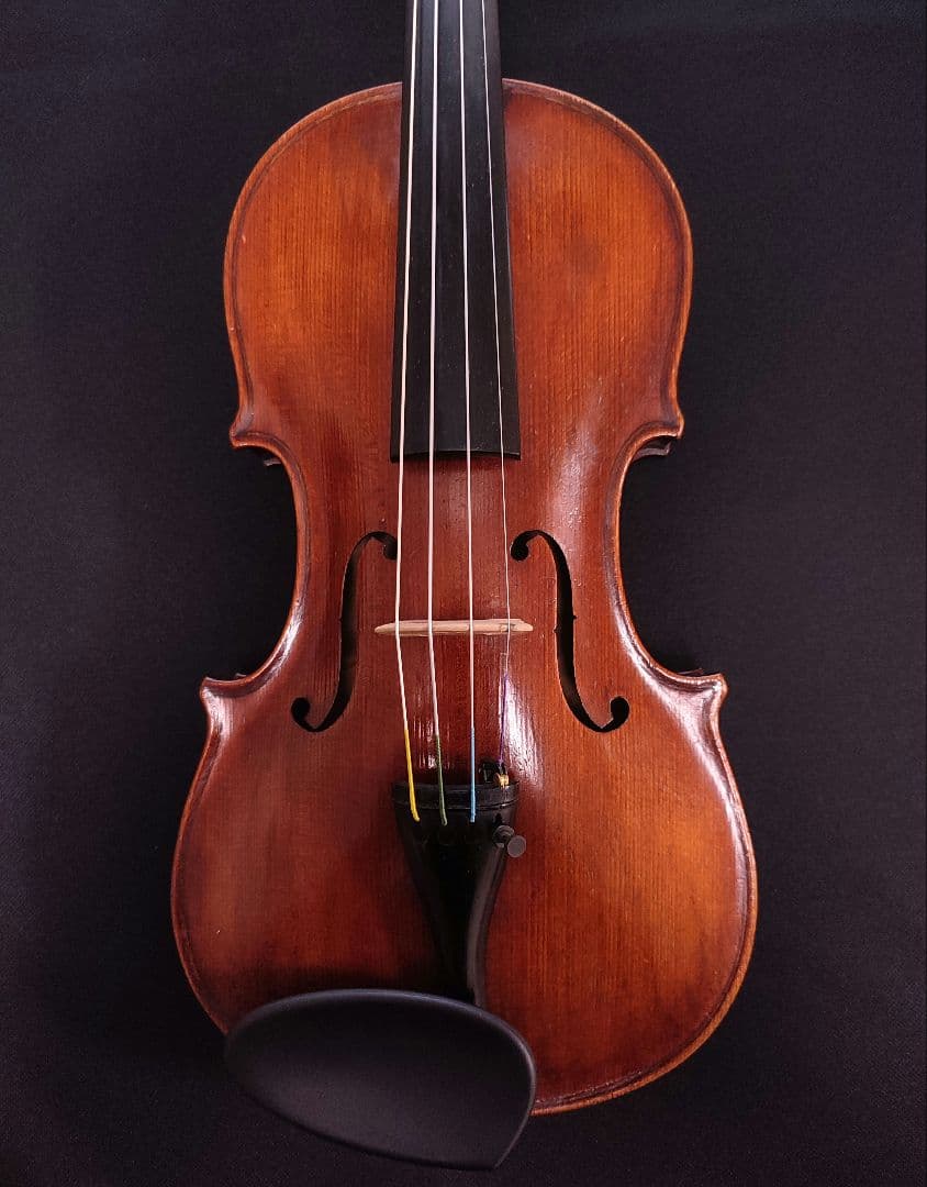 バイオリン　アンティークジャーマン１/2　弦・駒新品交換済　弓・ケース・肩当付属