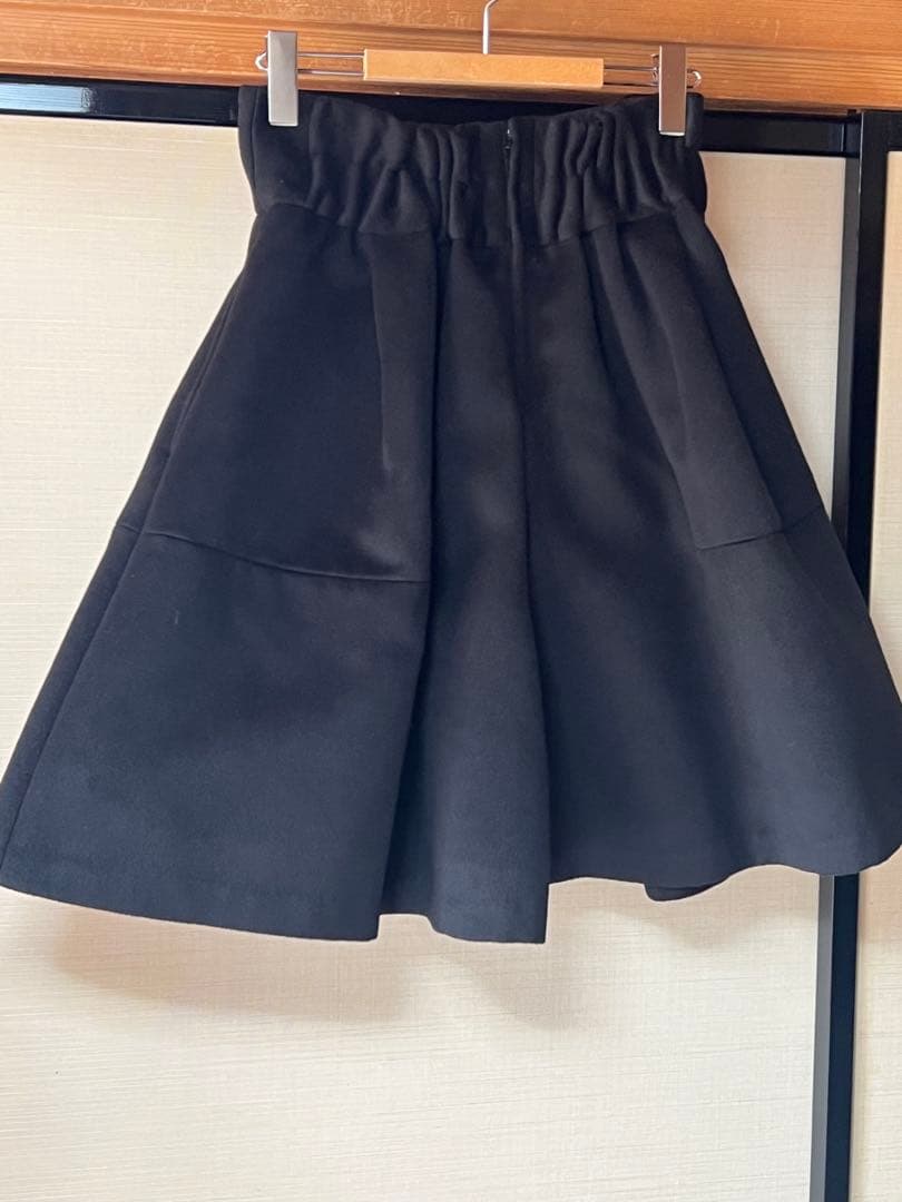 極美品seventenアフレスカート 式パンツ ハイウエストフレアキュロット