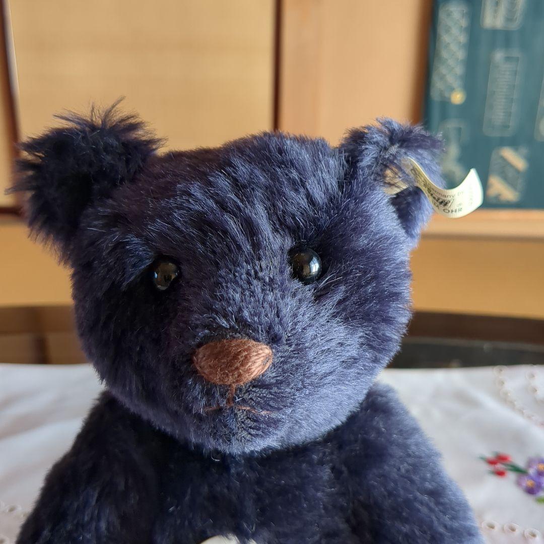 Steiff テディベアダークブルー35