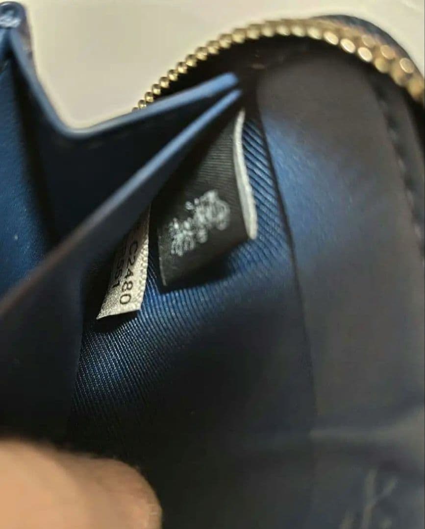 【限定セール！】COACH　ケース　小銭入れ ラウンドジップ　カードケース