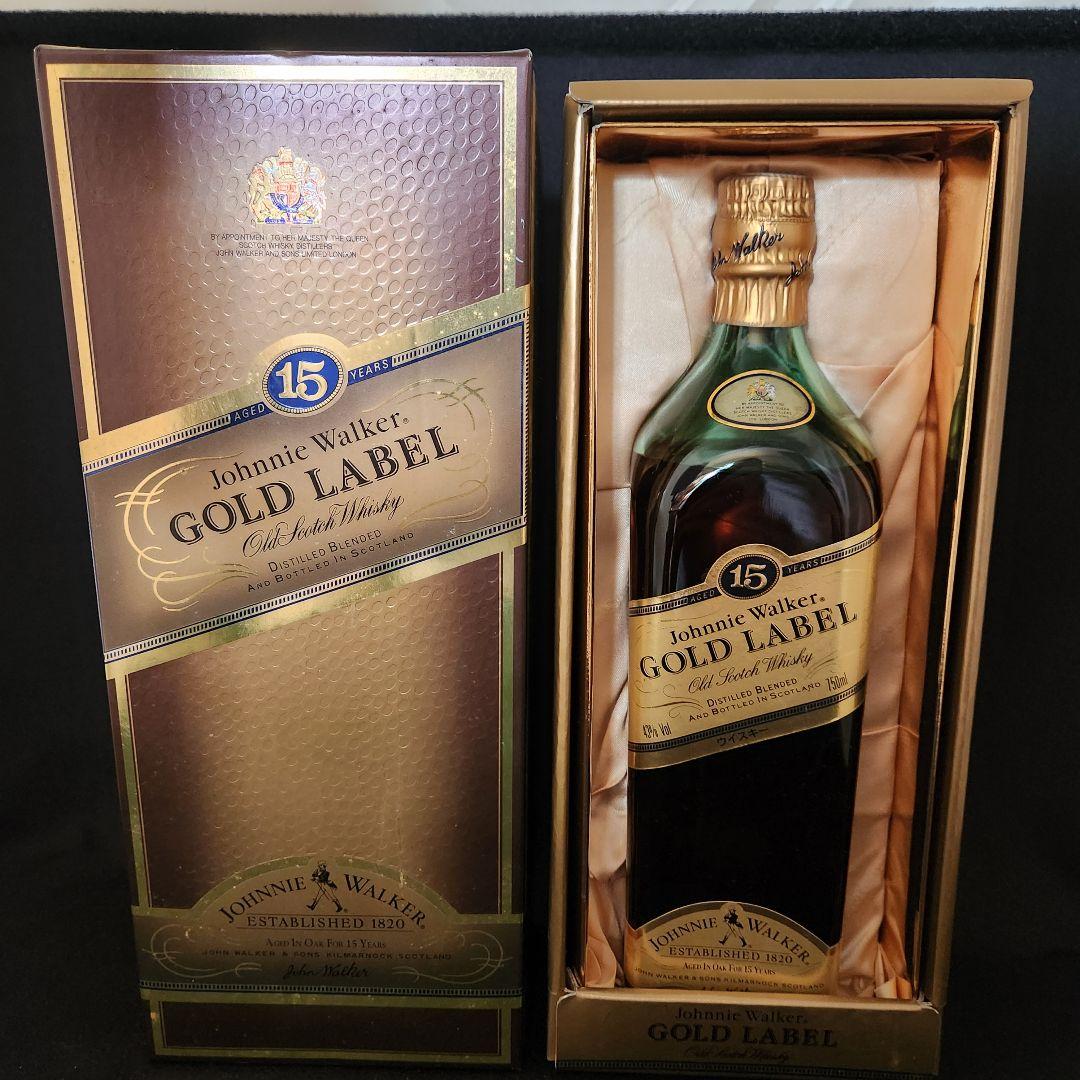 ジョニーウォーカー ゴールドラベル 15年　未開封 ジョニーウォーカー15年 注文 ゴールドラベル
