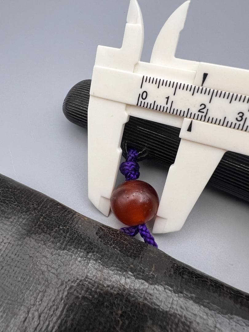 江戸明治時代 斧形前金具 銀象嵌 裏金具在銘 キセル入れ一心