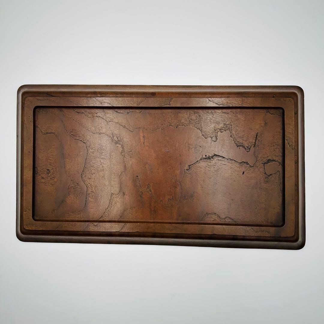 【唐木盆　煎茶盆　香盆】骨董　アンティーク　インテリア　中国美術　香道具　茶道具