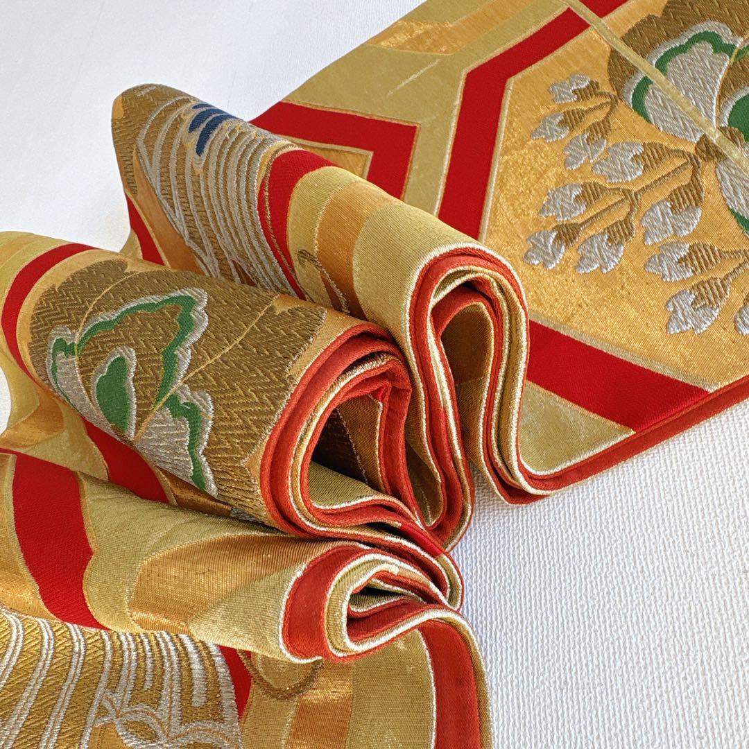 フルセット　七五三７歳女の子　着物　金プリント　蝶　51933