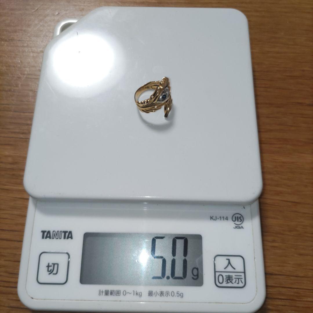 削除まで1時間きりました。　最終価格！　K18 リング 指輪