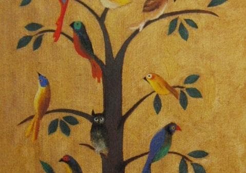 小杉小二郎、【聖書物語　聖なる鳥達】、希少な額装用画集より