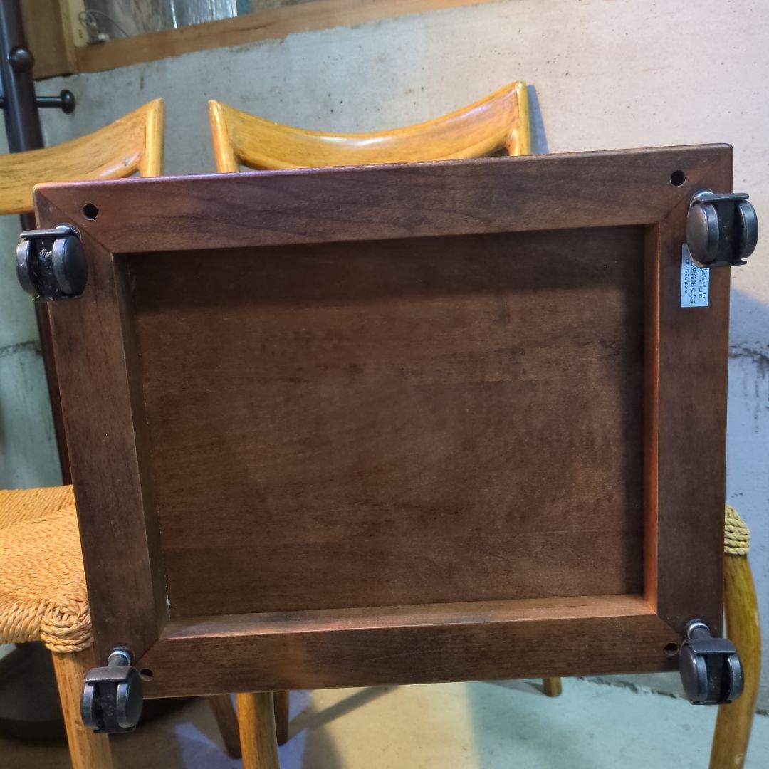 豊岡クラフト 木製書類整理ケース 7段 キャスター付 サイドデスク チェスト