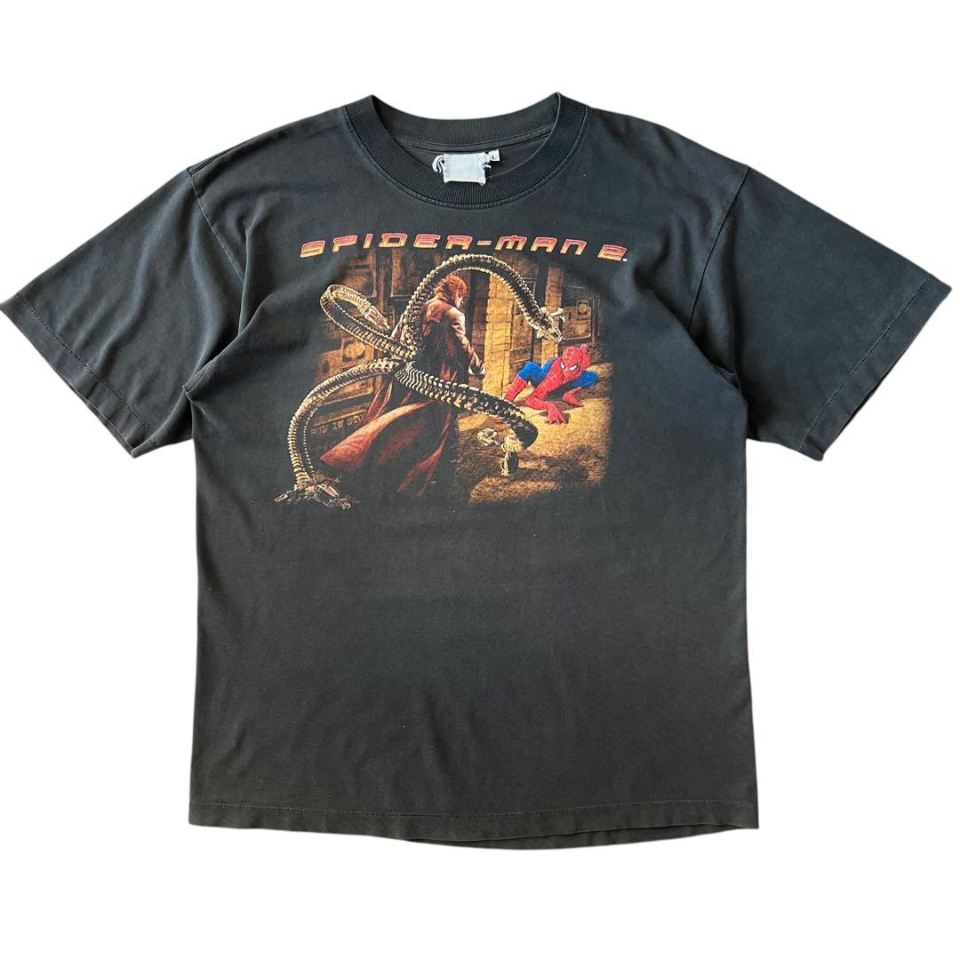 ［フェード］00s Spyder-Man2”スパイダーマン”ムービーTシャツ