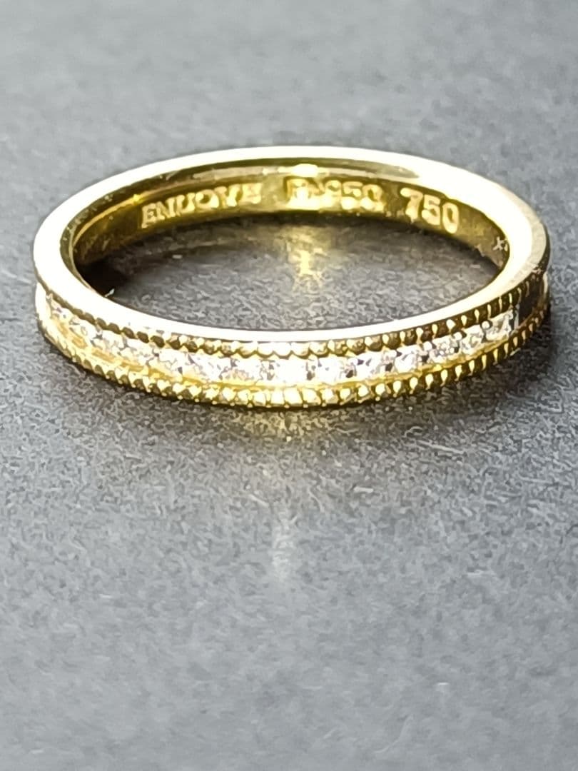 ENUOVE CERCA K18 プラチナ　リング　#10