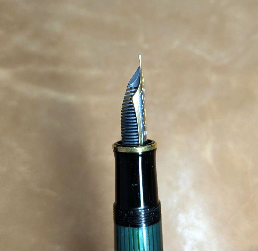 【ジャンク品】ペリカン スーベレーン M800 万年筆 緑縞