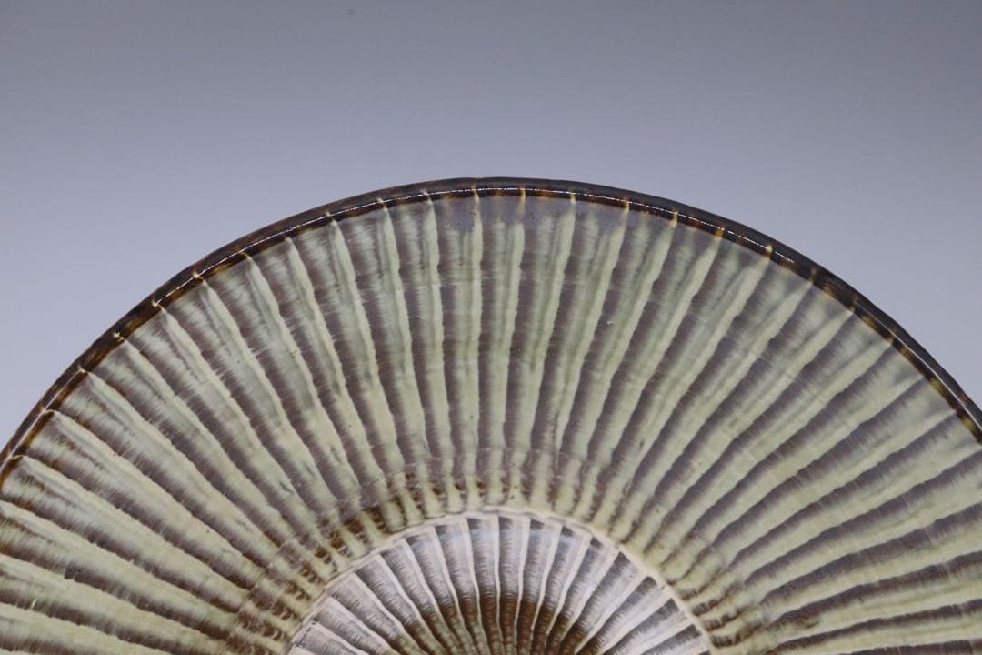 小鹿田焼　大皿　置物　共箱　送料込み1101