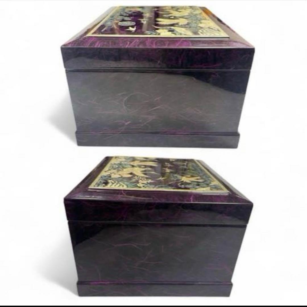 美しい✨ 韓国　螺鈿細工 漆器 小物入れ 宝石箱ジュエリーボックス伝統工芸