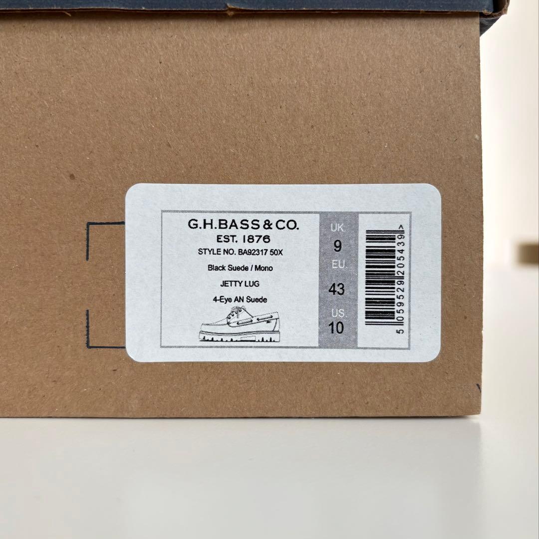 ARK NETS 別注G.H. Bass RANGER MOC 黒 スエード