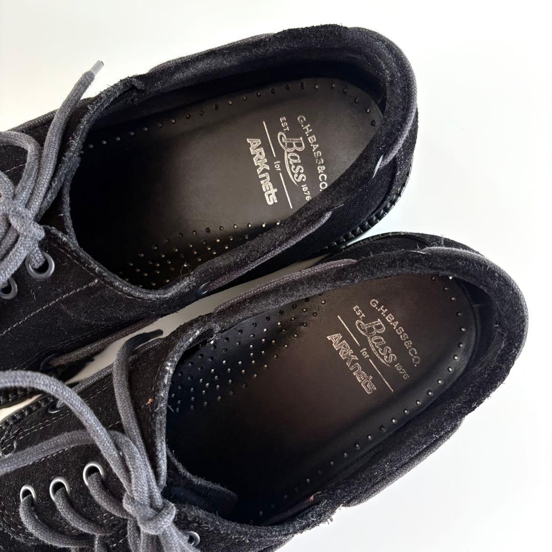 ARK NETS 別注G.H. Bass RANGER MOC 黒 スエード