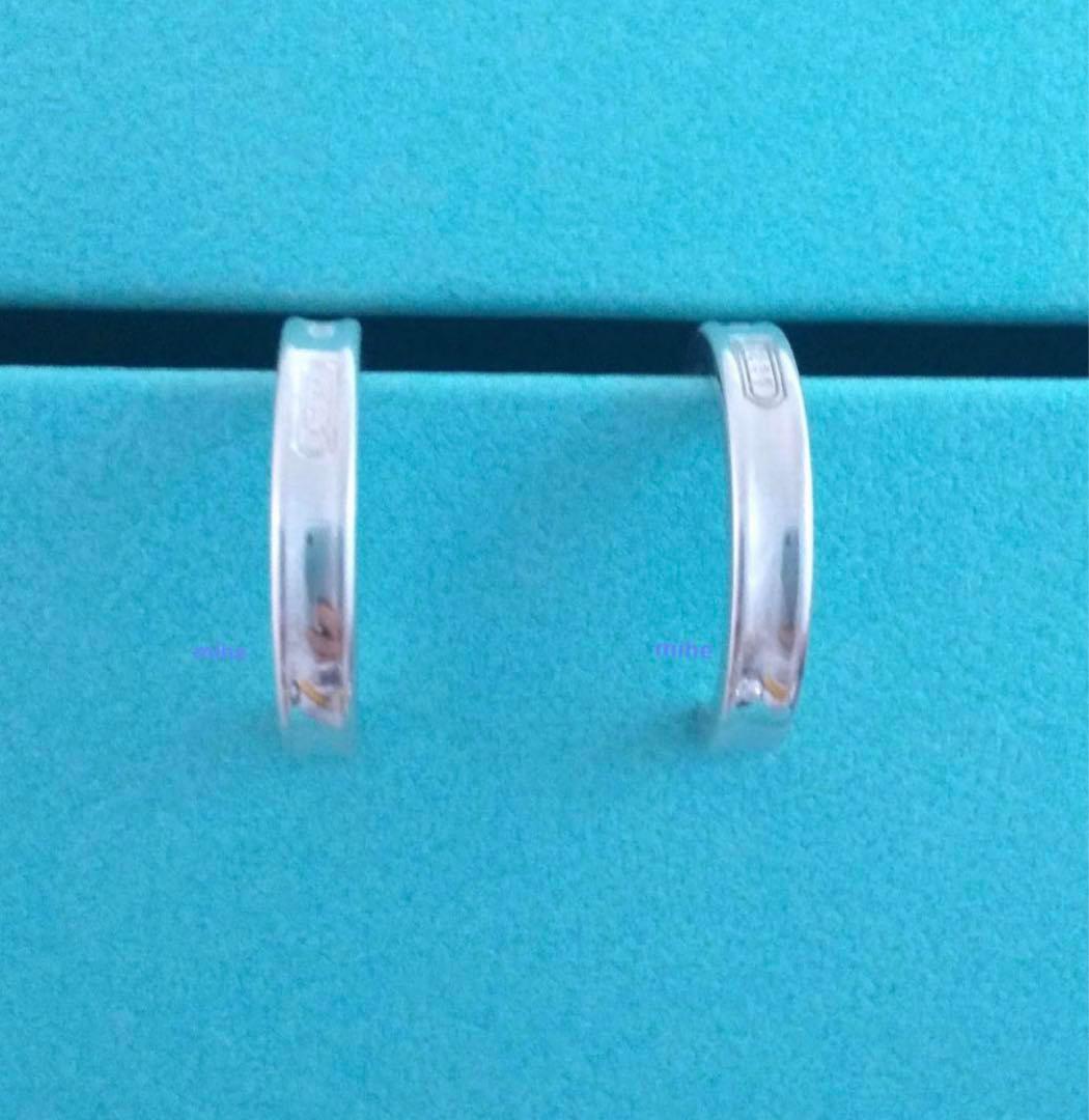 中古品 】 磨き済 ティファニー 1837 フープ ピアス スモール シルバー