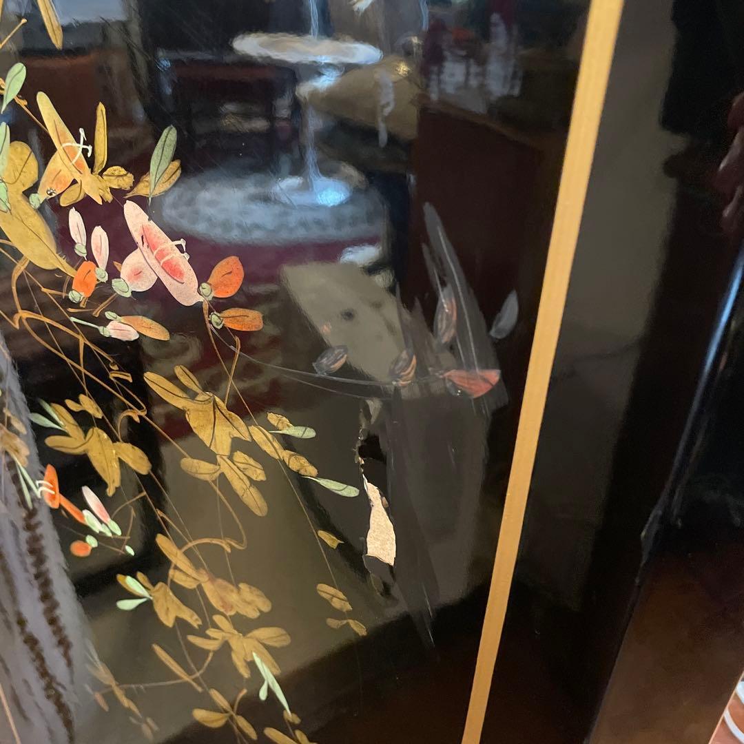 値下！中国家具 宝石棚 花鳥画 シノワズリ家具 - メルカリ