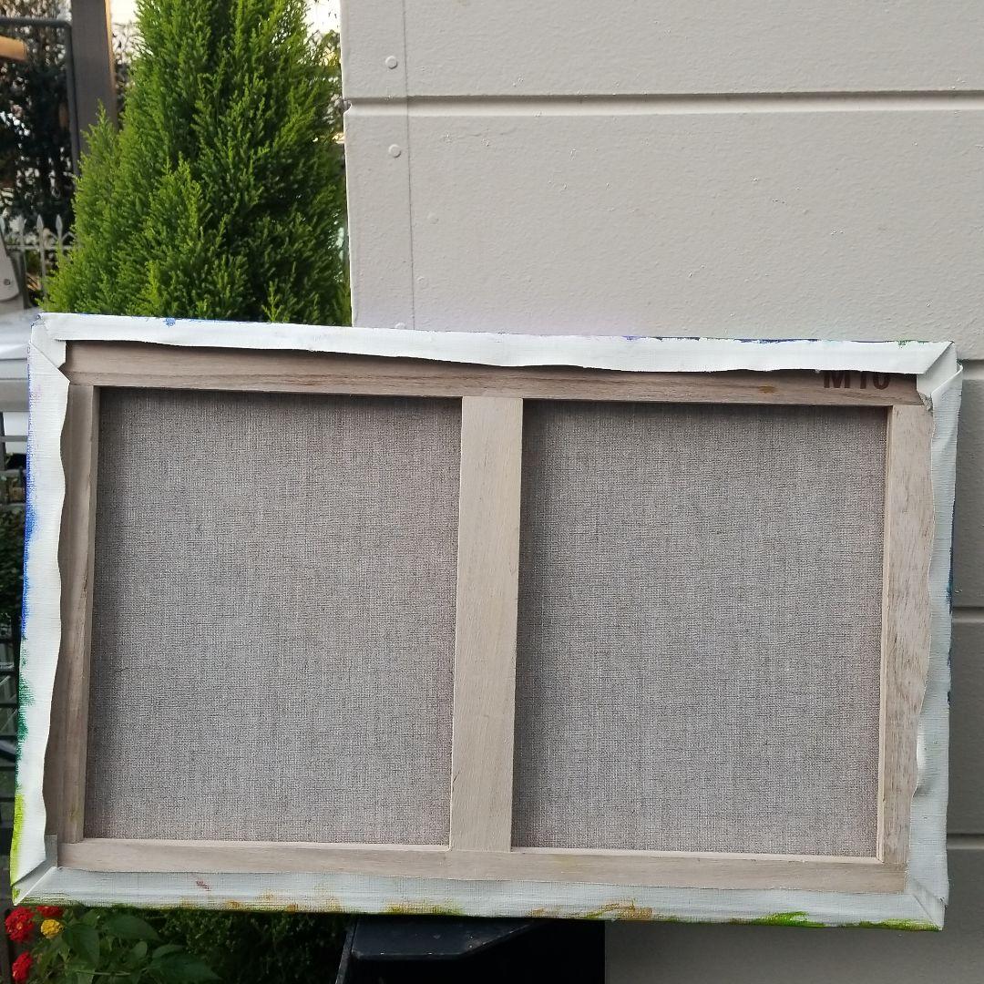 油絵 H様専用 ひつじさんと友だちの楽しい帰り道 わんこも一緒♪ 横長