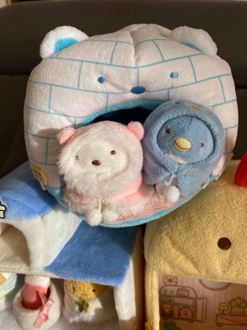 すみっこぐらし 手のりぬいぐるみ、ドールハウス まとめ売り