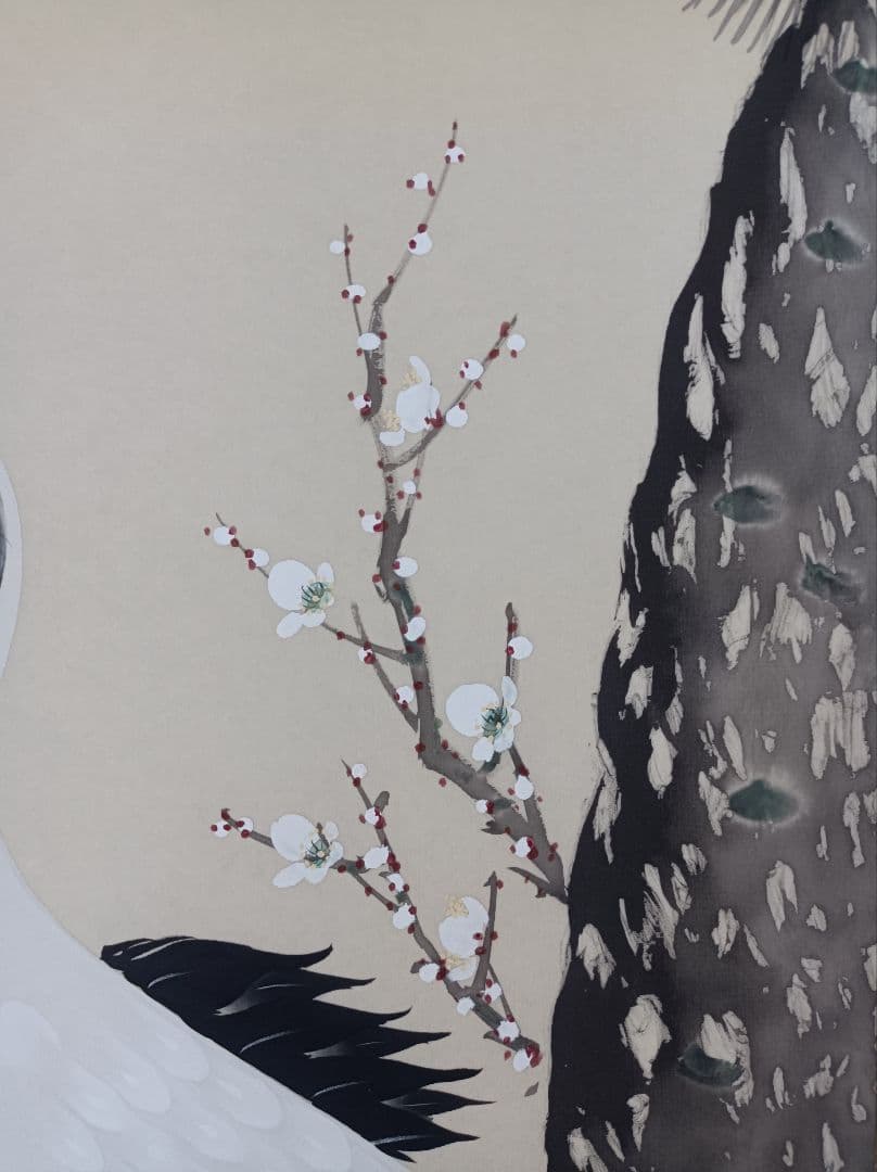 小栗春峰 美品 軸 縁起 鶴 亀 松 竹 梅 仏教 中国 美術 骨董