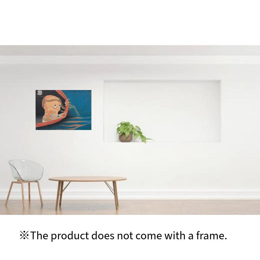 木製パネル アート 葛飾北斎 百物語 こはだ小平二