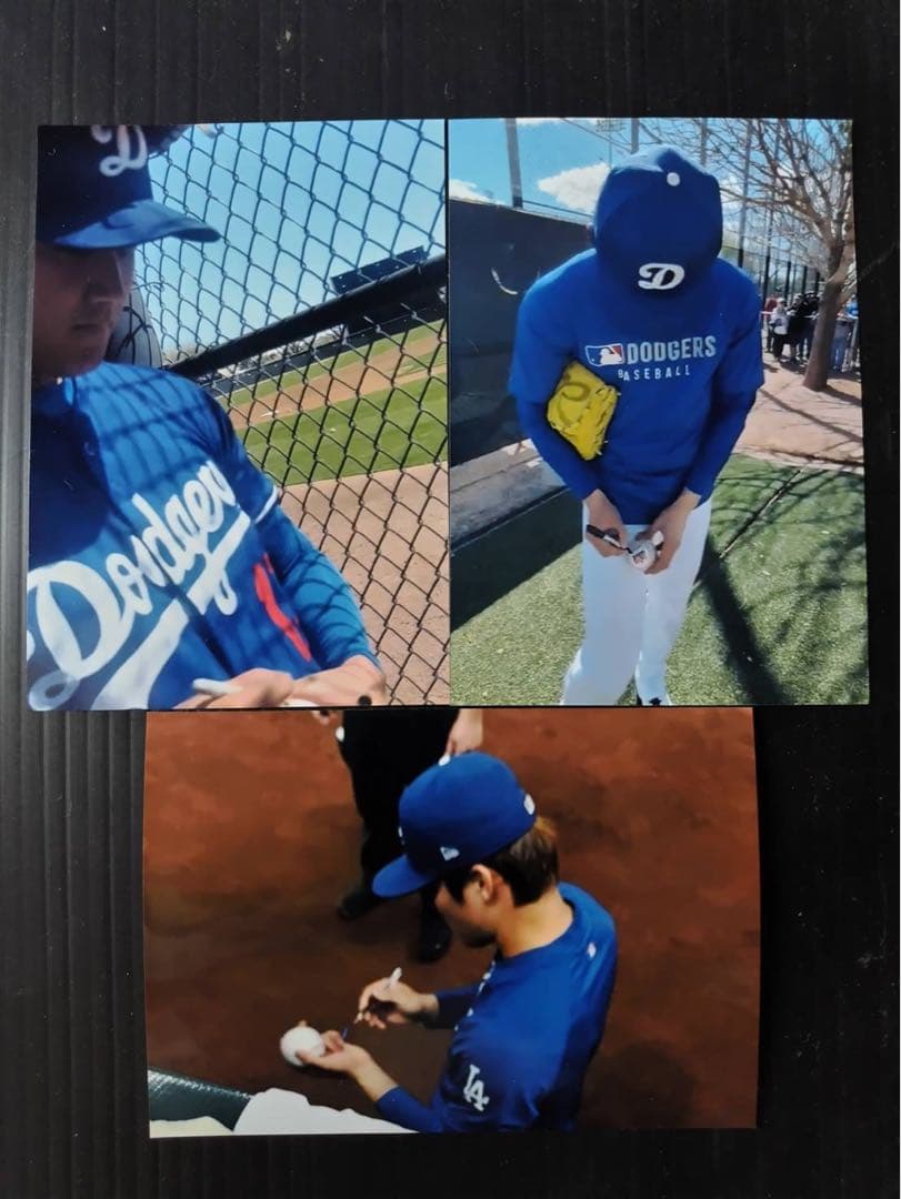 MLB公式球 大谷翔平 山本由伸 佐々木朗希 3選手 直筆サインボール LA 【