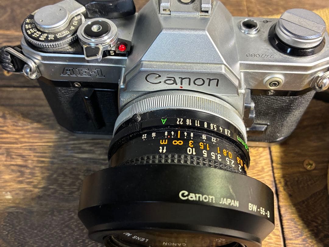 希少CanonAE-1 フィルムカメラ＋FD28mm F2.8レンズヴィンテージ
