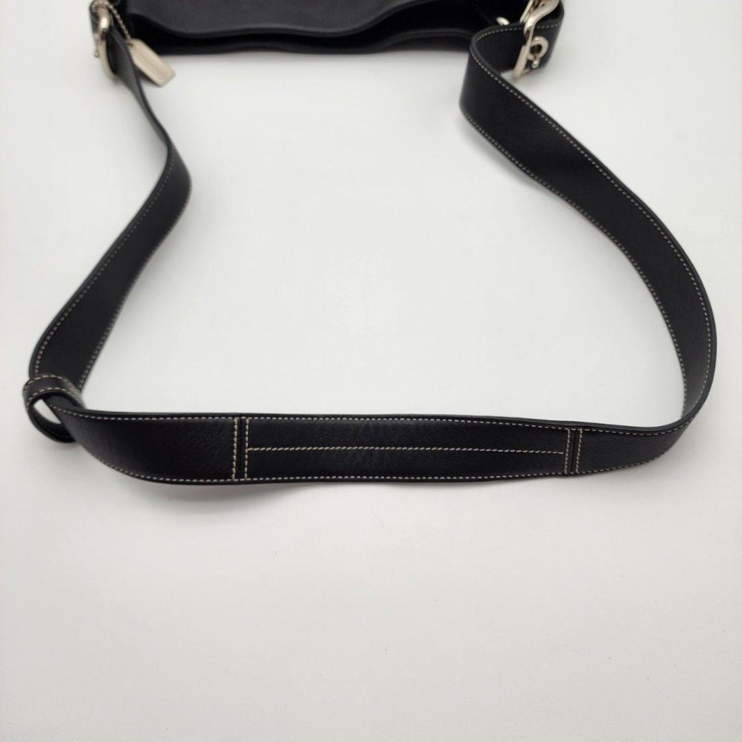 美品 COACH コーチ ショルダーバッグ シグネチャー ブラック 1415