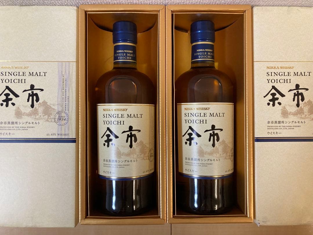 余市 シングルモルトウイスキー 700ml 4本セット