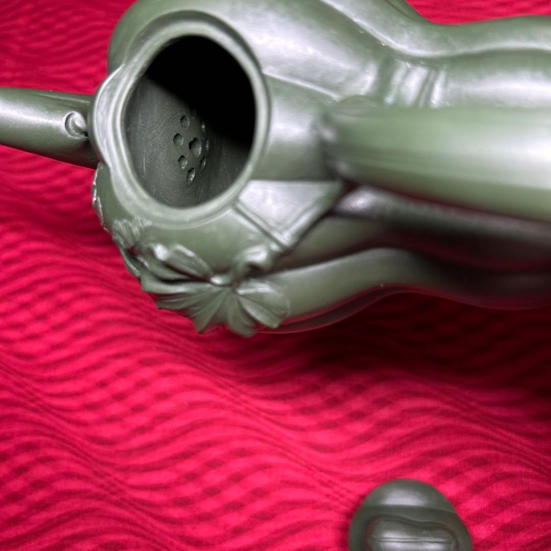 067 骨董品 朱泥南瓜急須 茶壶 高建芳製