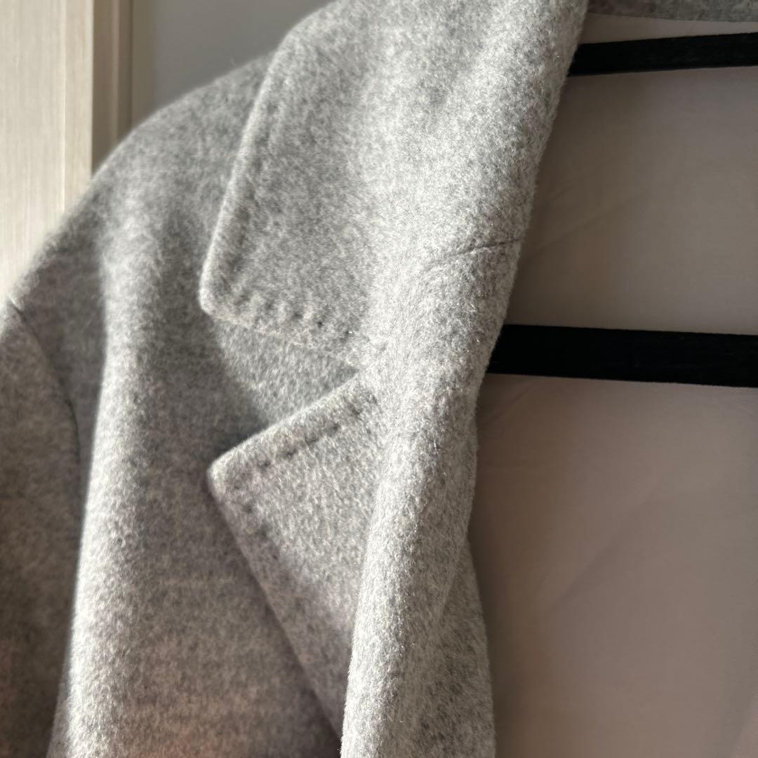 23区 ウールアンゴラビーバーチェスターコートライトグレー 38 - メルカリ