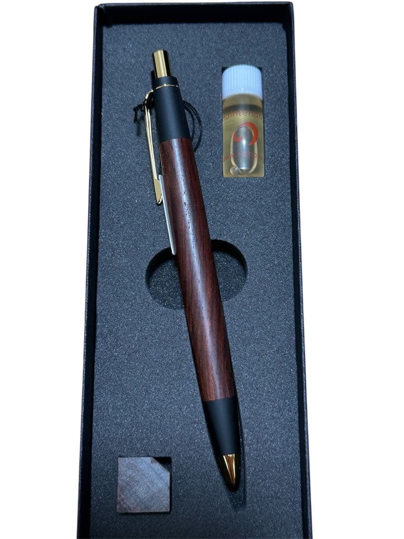 未使用　野原工芸 紅木　変わり杢シャープペンシル シャーペン