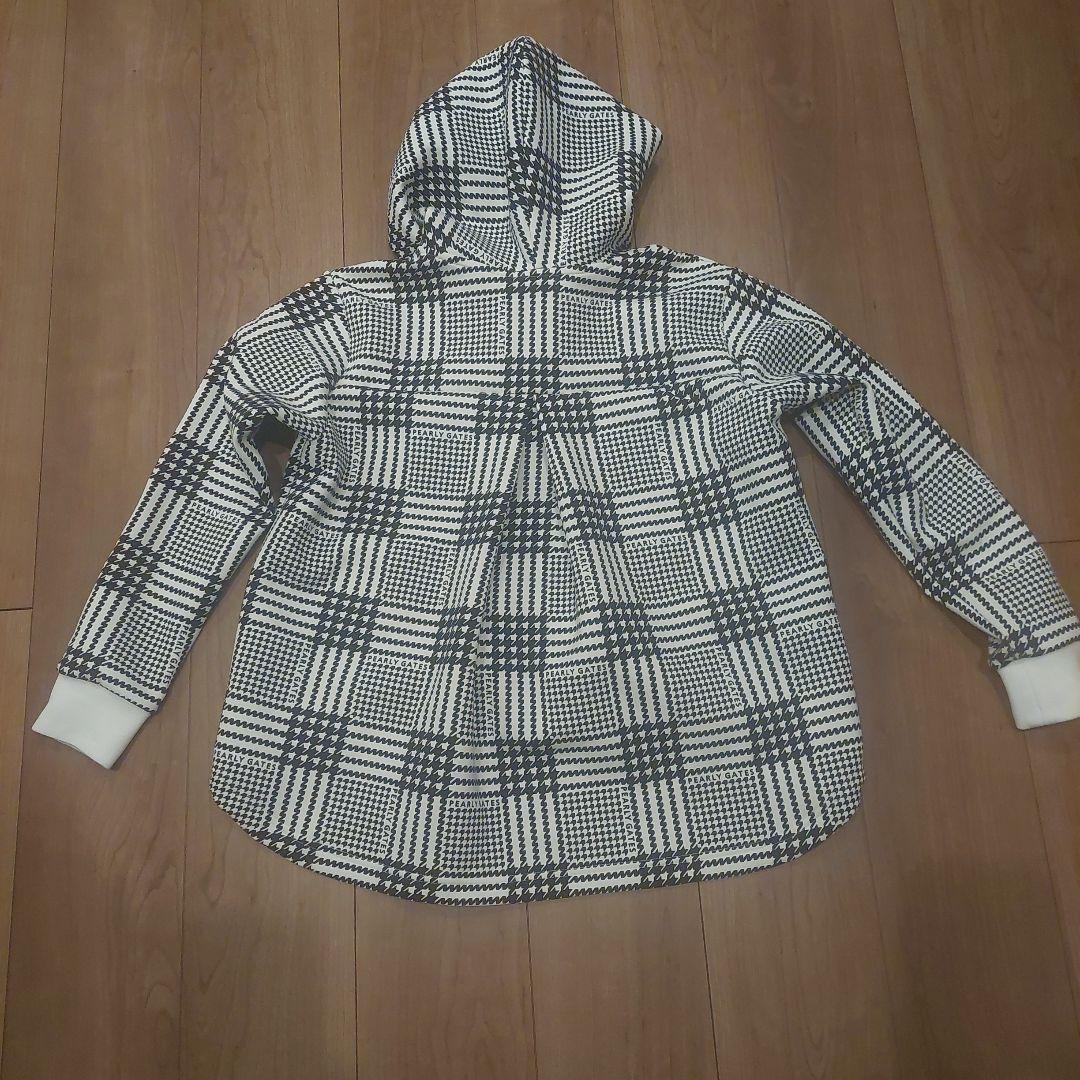 【美品】パーリーゲイツ　千鳥柄　パーカー　パンツ 上下セット チェック　白　黒