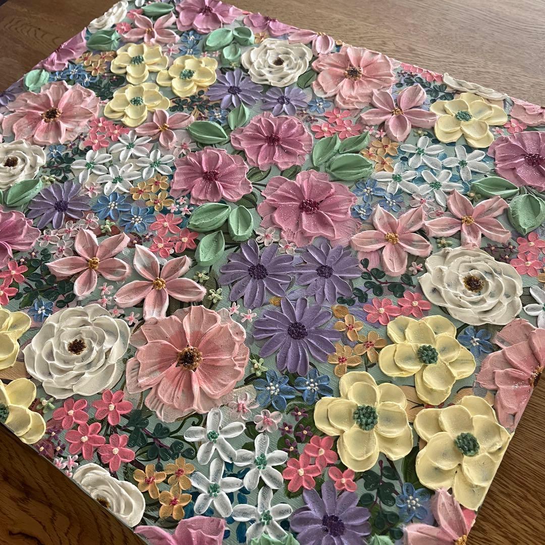 テクスチャーアート　ボタニカル フラワーアート 花図鑑 フランフラン テクスチャーアート ボタニカル フラワーアート 花図鑑 フランフラン