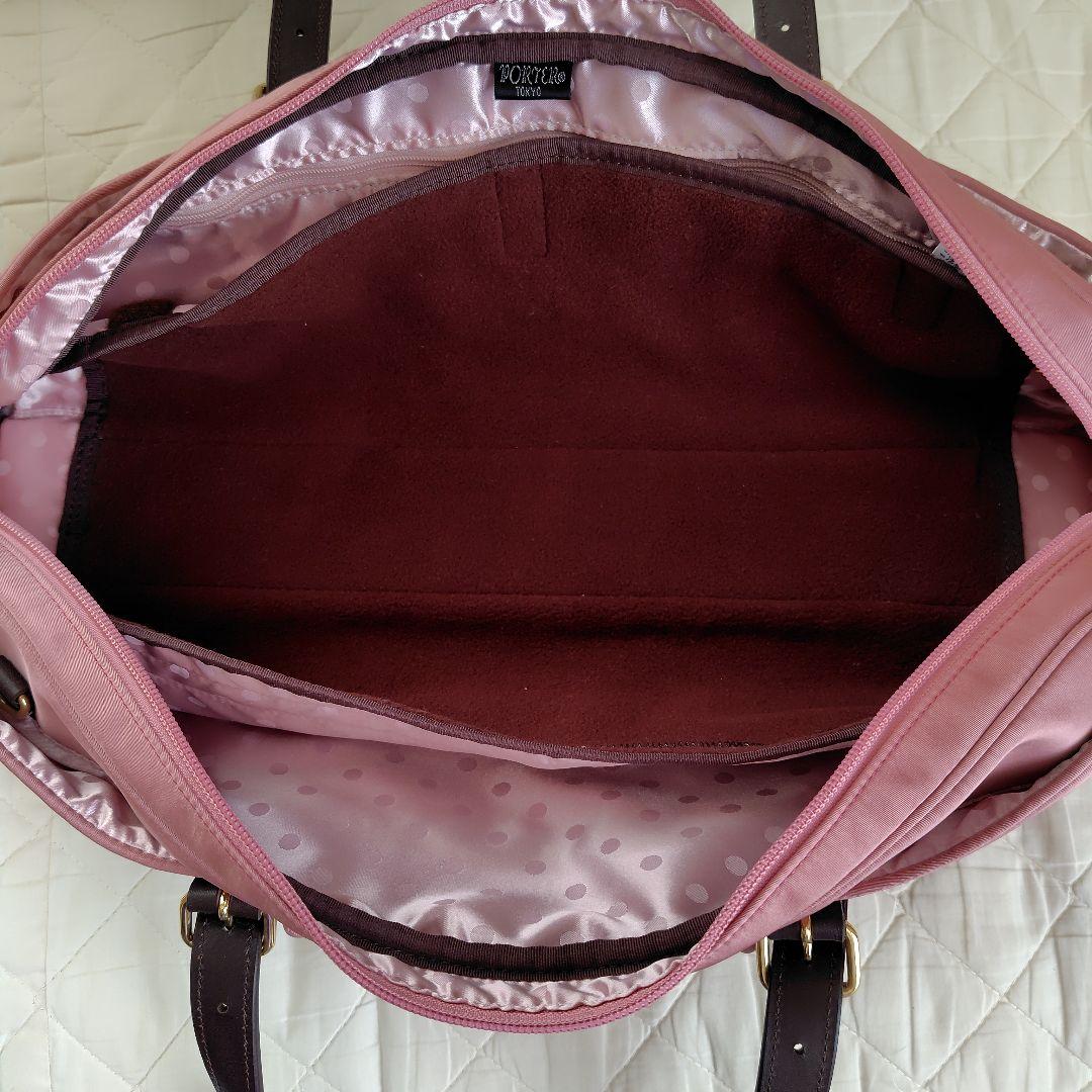 PORTER フルートケース ピンク ハンドバッグ ショルダーバッグ 2way