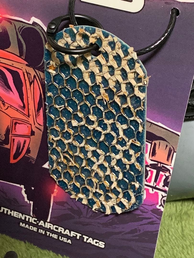 アメリカ陸軍 UH-60L ローターブレード タグ キーホルダー ヘリコプター