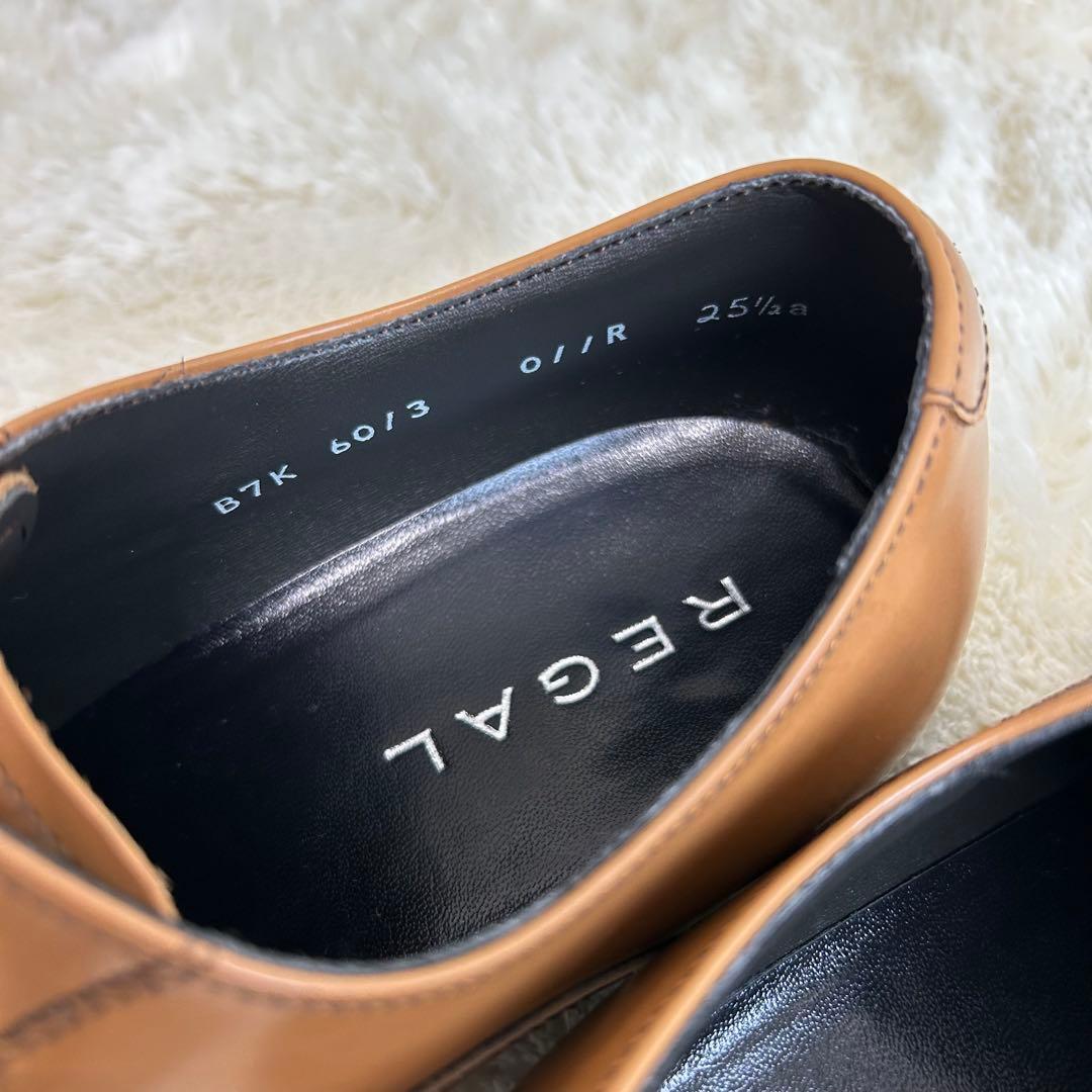 REGAL 011R ストレートチップ ブラウン 茶 25.5 レザー リーガル