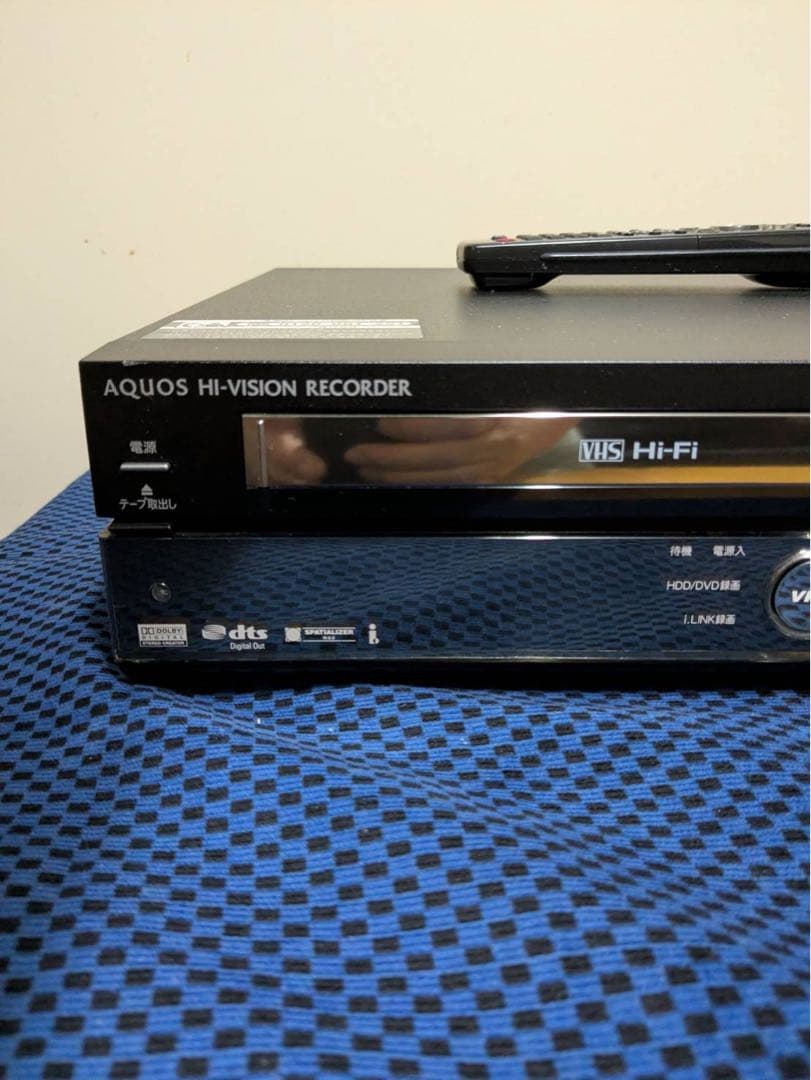 SHARP AQUOS DVDレコーダー リモコン付き