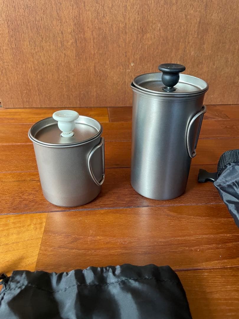 廃盤 希少 スノーピーク　チタンカフェラテセット