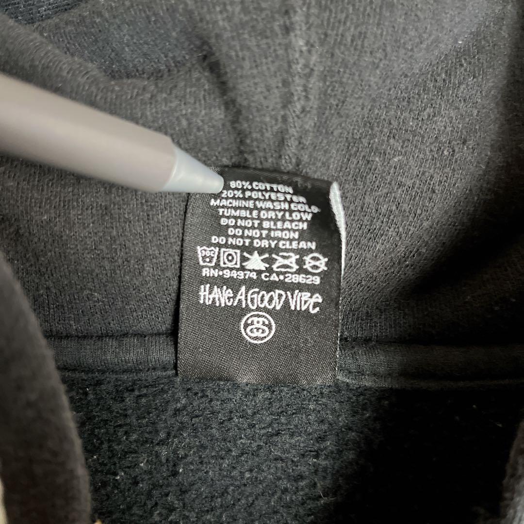 STUSSY◎USA製 ストックロゴ フルジップ パーカー D324