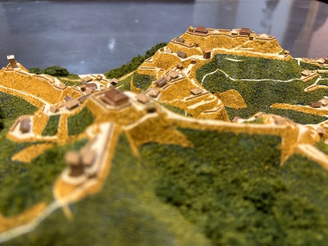 城ラマ　高天神城　ジオラマ模型