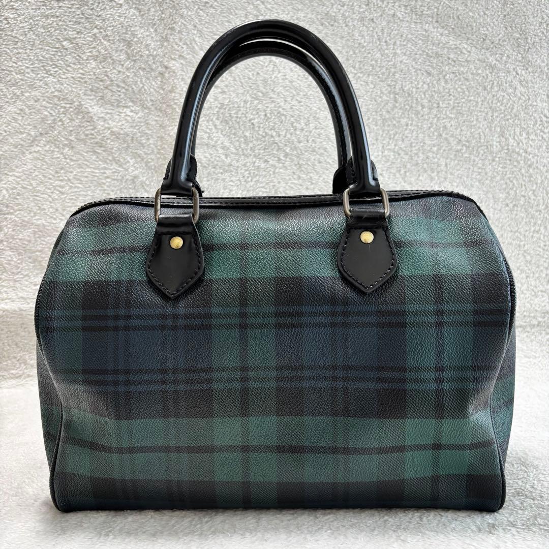 ✨️美品 ポロラルフローレン ブラックウォッチ ミニボストンバッグ