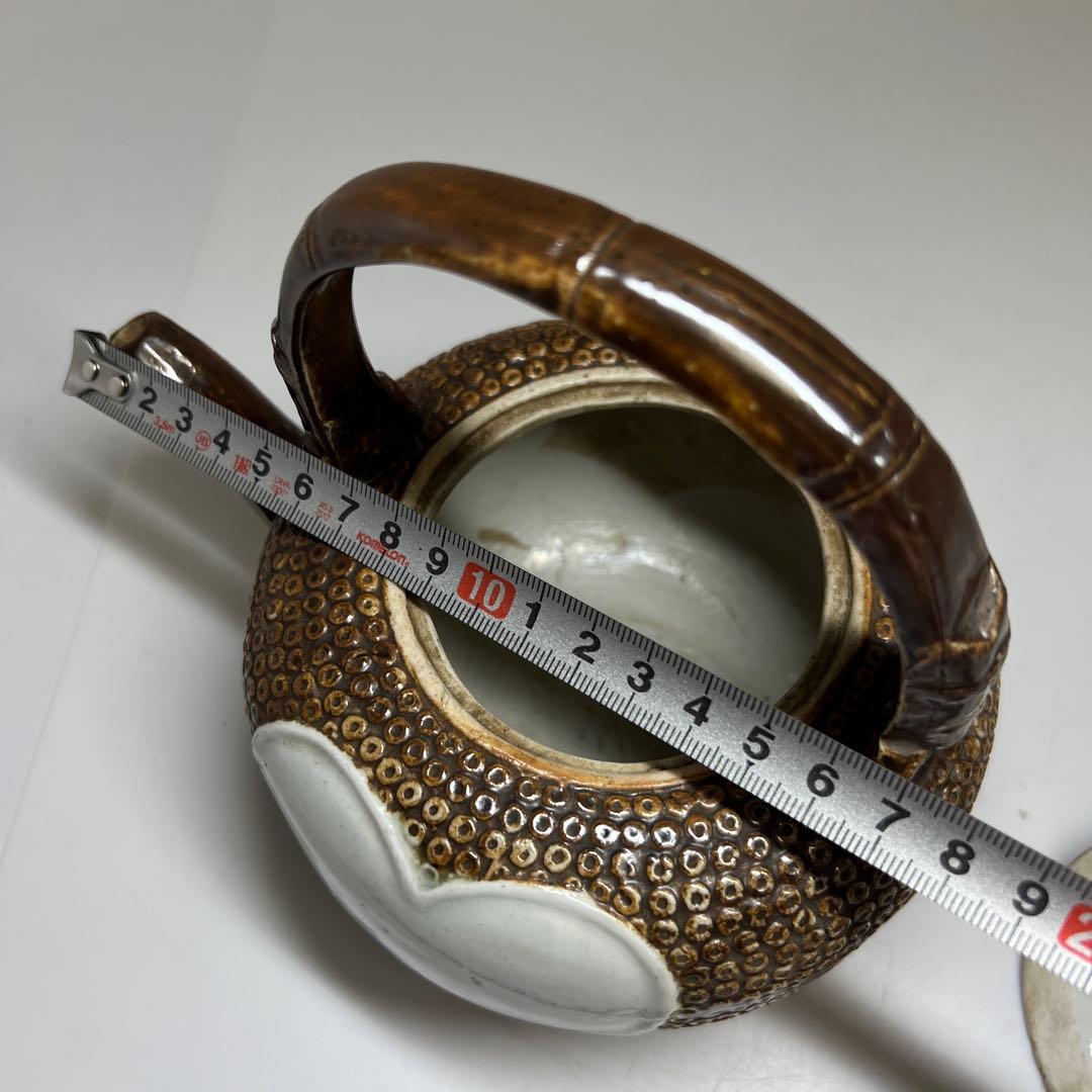 江戸時代 平戸焼 茶注 幅約18.5㎝ 東Y7-1104④トヒチサ