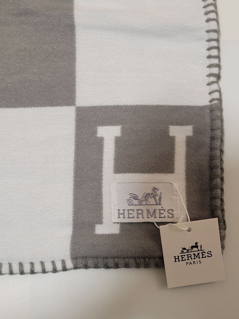 エルメス　クッションカバー　グレー　45×45　2枚セット