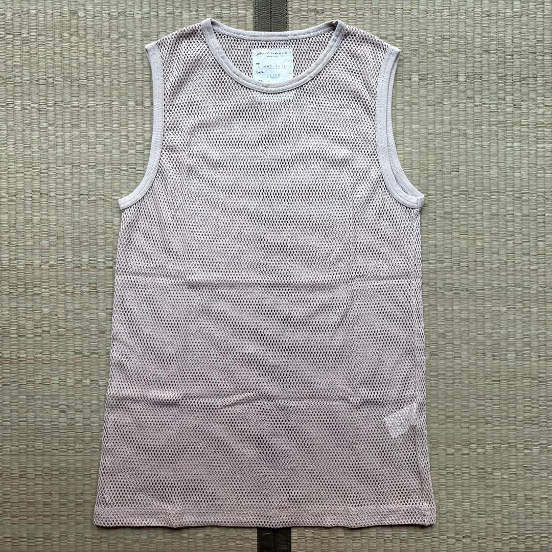 【未使用】BLACKBIRD Mesh Tanktop BEIGE サイズ1 BLACKBIRD / mesh tank top サイズ1 BLACKBIRD / mesh tank top サイズ