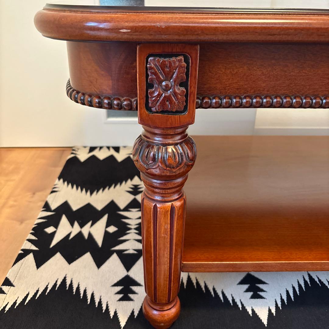 アンティーク 象嵌 イタリアン センターテーブル ローテーブル