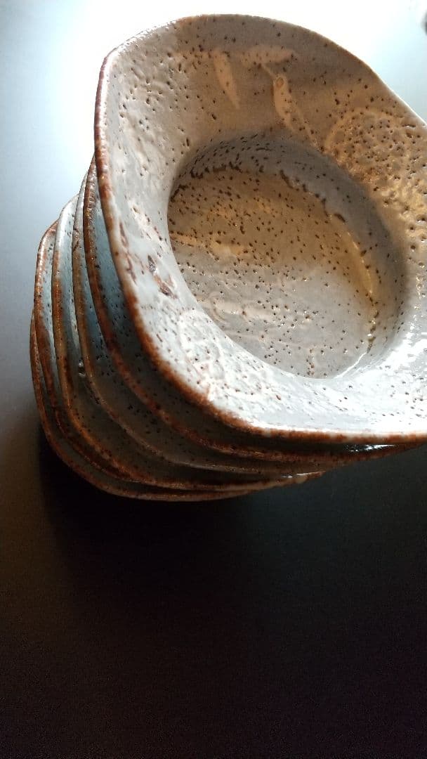 志野向付 6客揃 (骨董 古美術 アンティーク 器 食器 会席 料理 茶道具