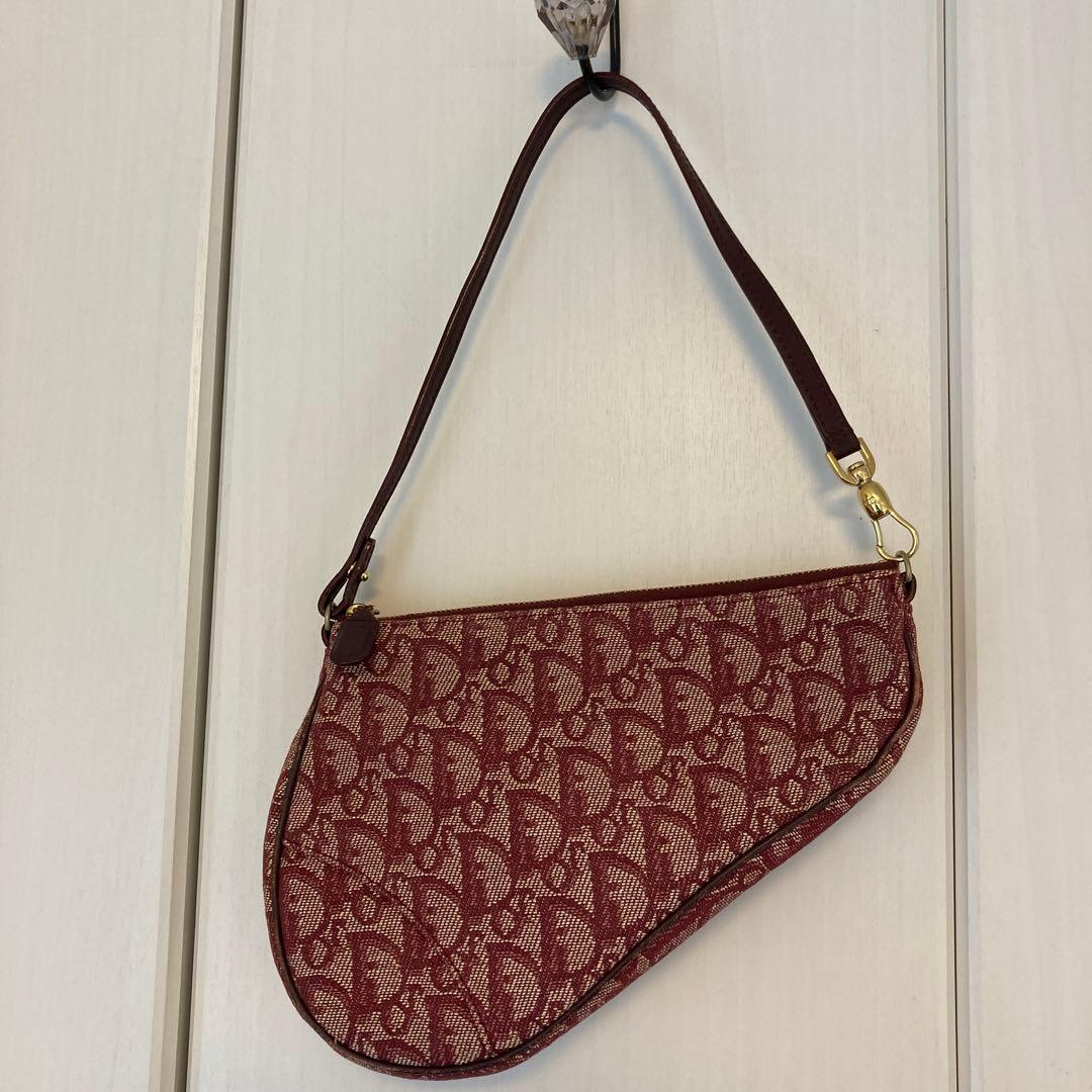 DIORディオール トロッター サドルバッグ ボルドー ヴィンテージ