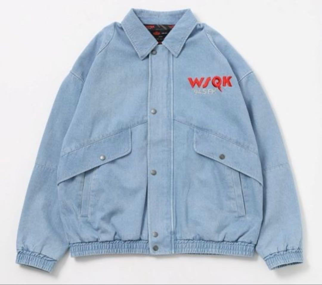 STRANGER THINGS】ニコアンド デニムブルゾン ライトブルー M - メルカリ